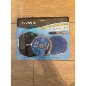 Sony 1.4GB Mini DVD-R Value Pack 10 Disc Soft Case Slim Jewel Cases Marker New